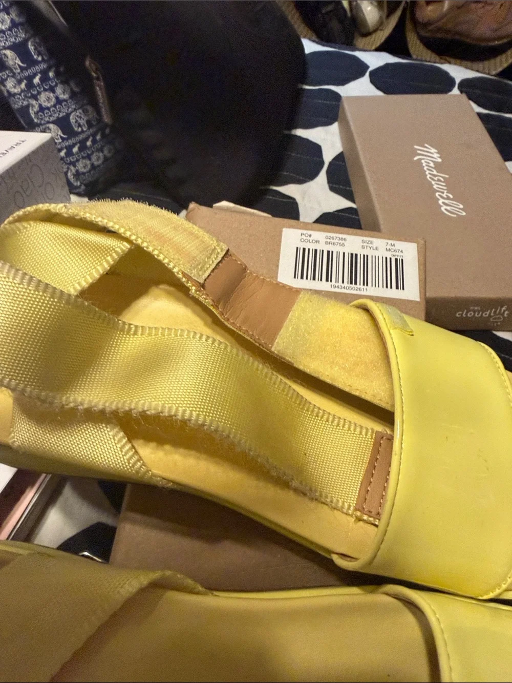 UGG Yellow Double-Strap Slide Sandals